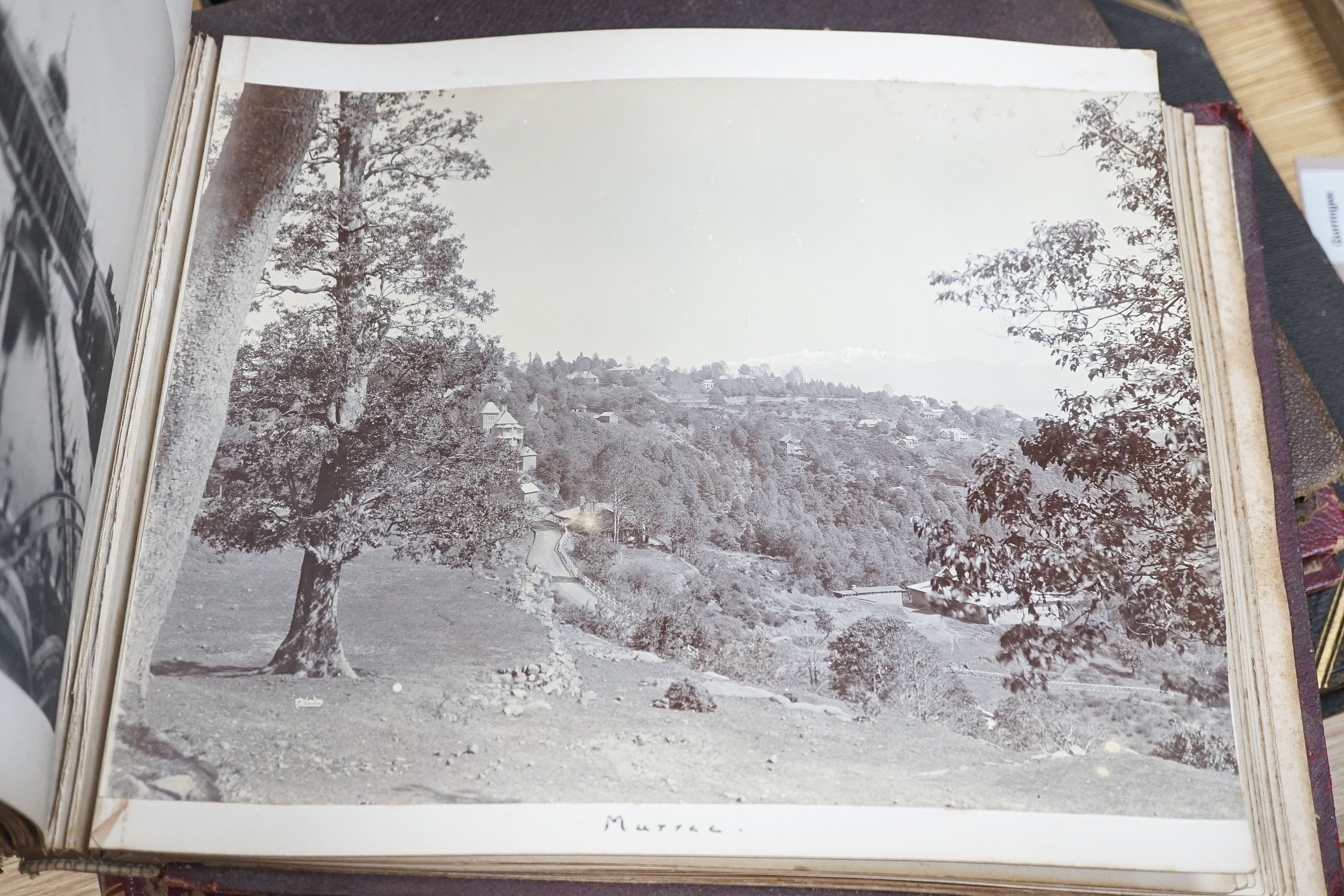 Six albums of late 19th/early 20th century photographs, mainly topographical views, one album India-related